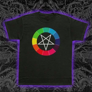 Color Spectrum Pentagram Slim Fit Tee