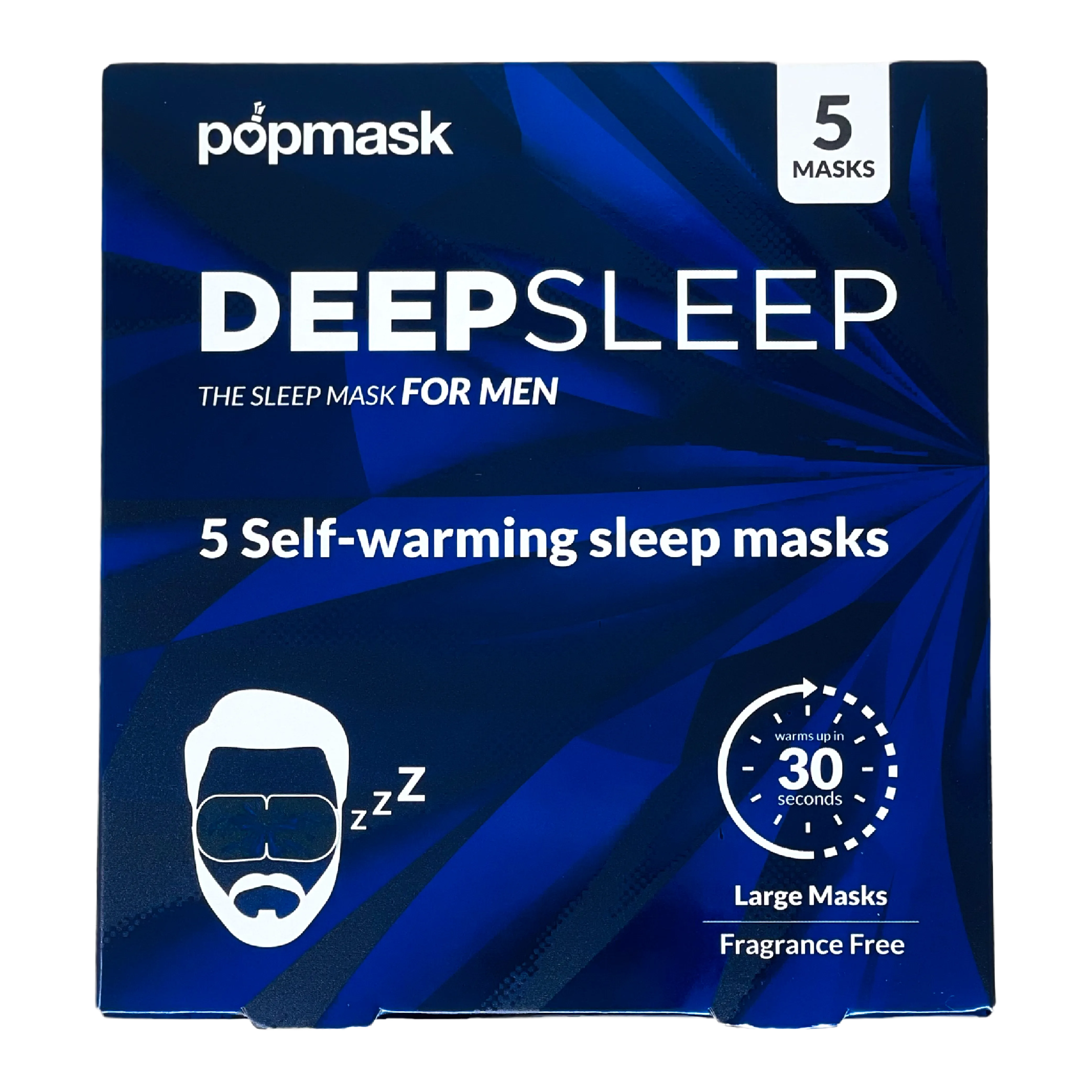 Deep Sleep Self-Heating Eye Masks for Men - MULTIPACK (15 Masks) | Natural Dry Heat Relief for Migraines, Headaches, Allergies, and Dry Eyes