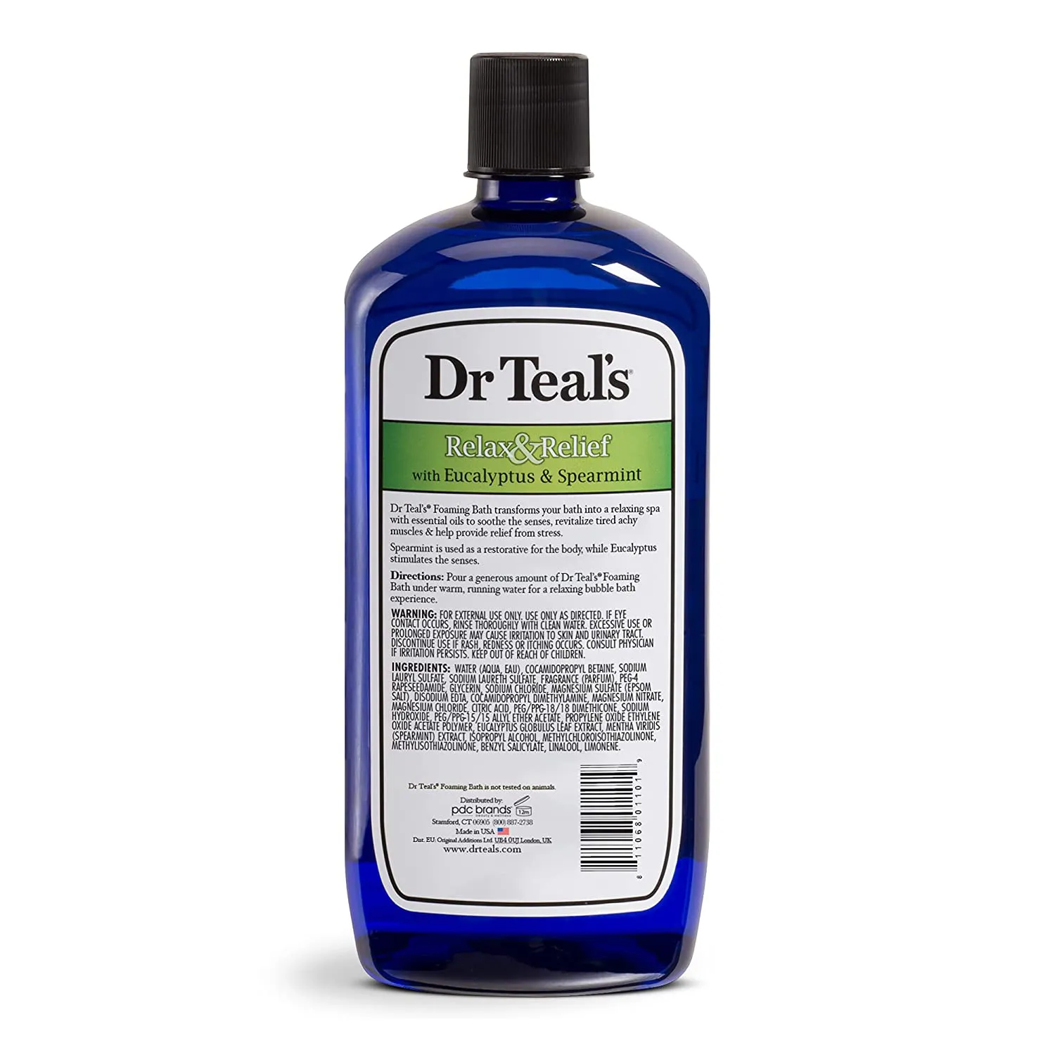 Dr. Teal'S Foaming Bath (Epsom Salt), Eucalyptus Spearmint, 34 Fluid Ounce