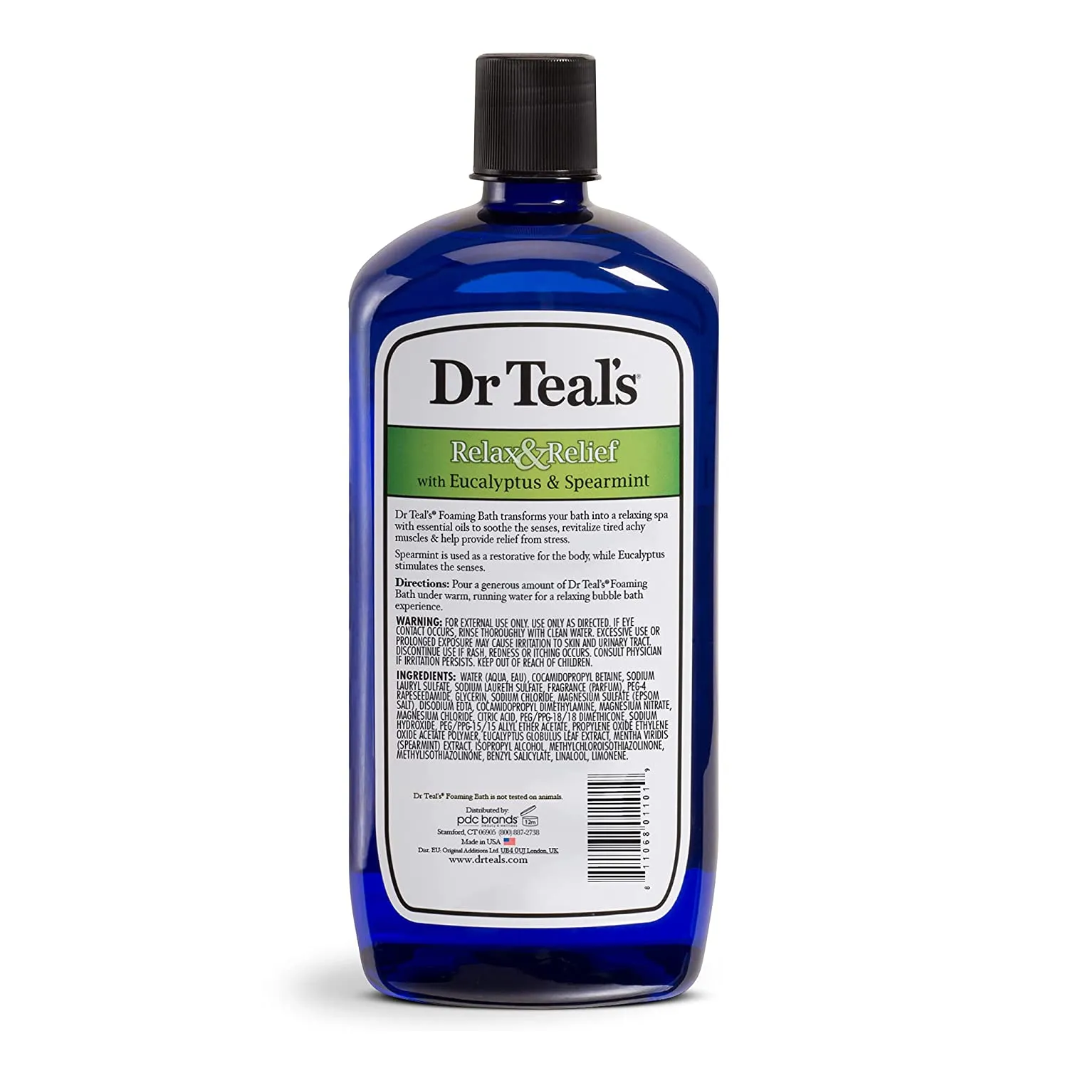 Dr. Teal'S Foaming Bath (Epsom Salt), Eucalyptus Spearmint, 34 Fluid Ounce