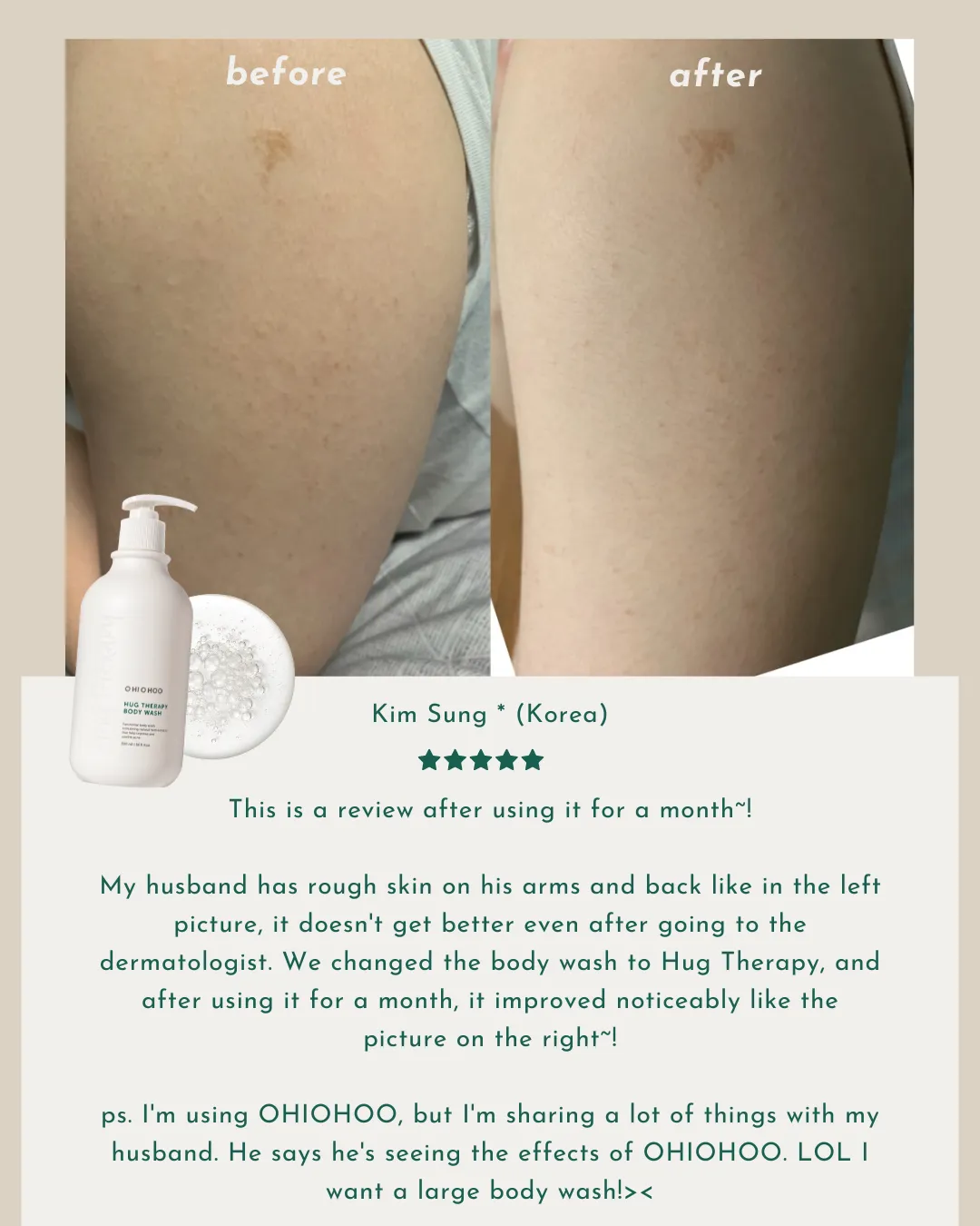 OHIOHOO Hug Therapy Body Wash