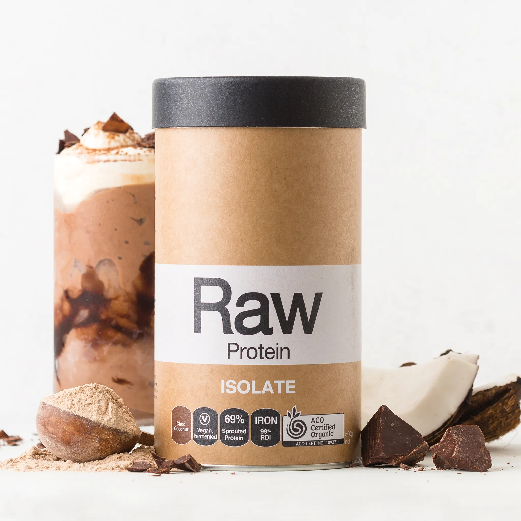 Raw Protein Isolate Choc Coconut