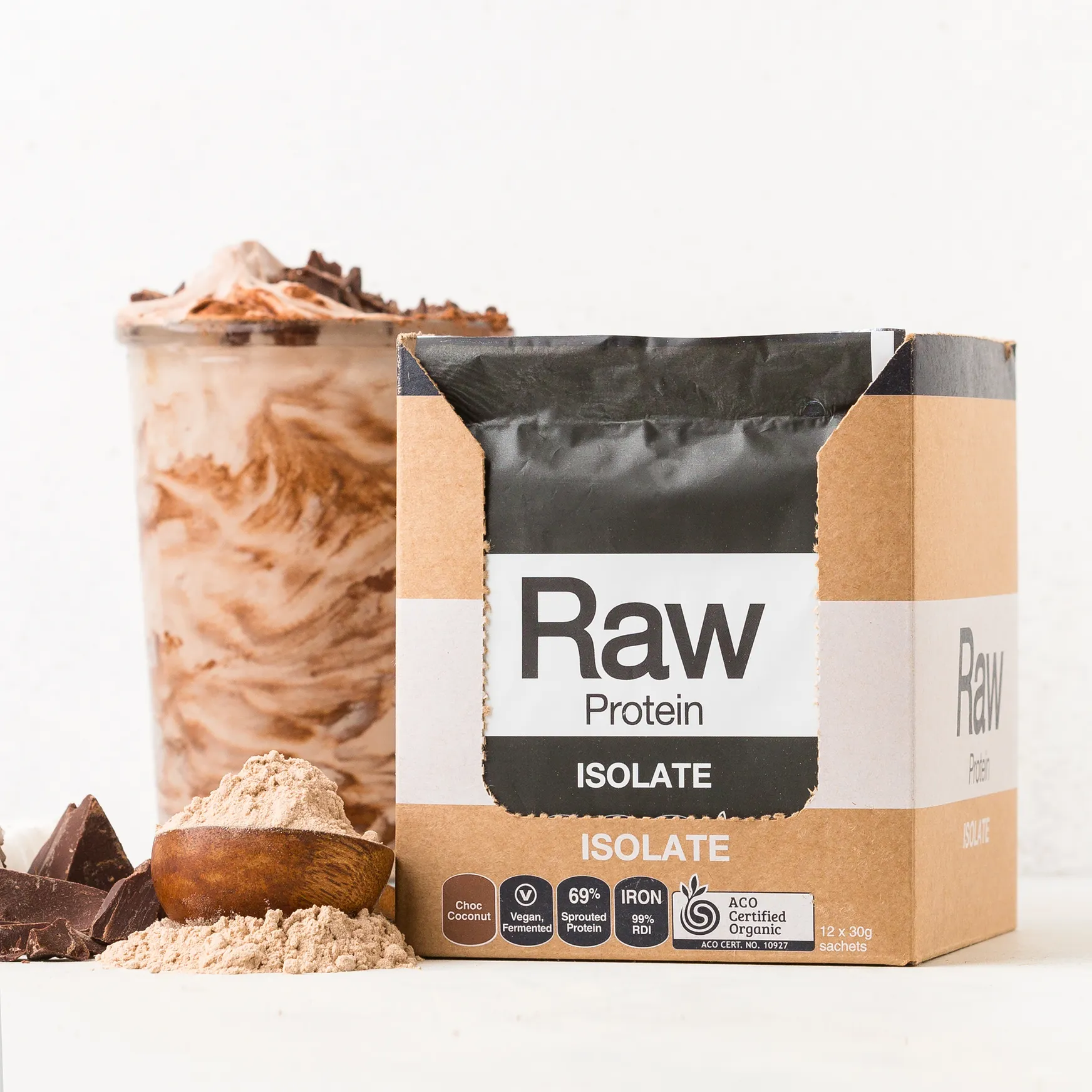 Raw Protein Isolate Choc Coconut