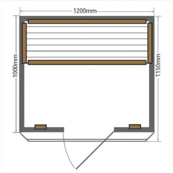 Sunray Evansport 2-Person Indoor Infrared Sauna